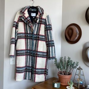 Carolina Belle Montreal Teddy Sherpa Shearling Plaid
Jacket (S)